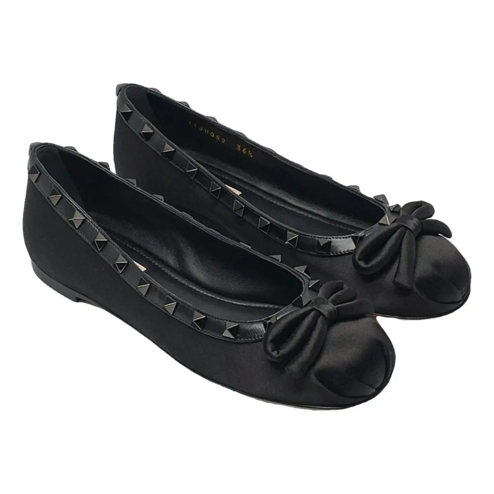 Valentino Garavani Rockstud Cloth Ballet Flats Size 36